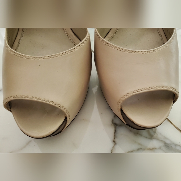 SERGIO ROSSI -size 40- Leather platform high heels shoes- pumps/sandals - Picture 12 of 12